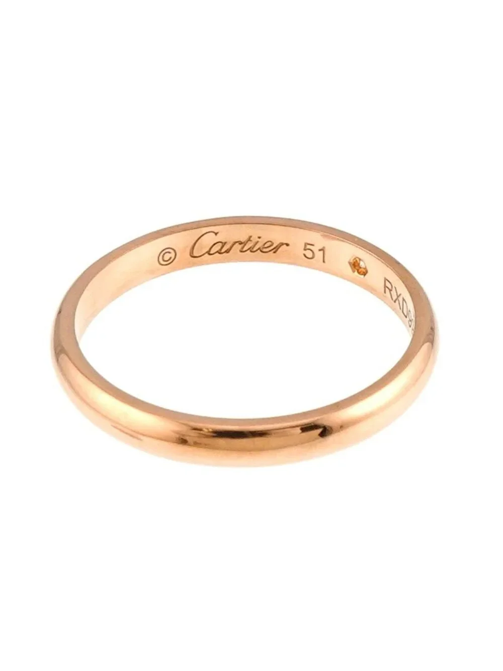 Cartier 1895 Classic 51 Ring Diamond 18K Pink Gold